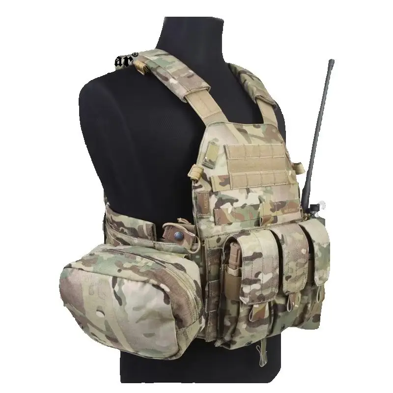 Portador de placa táctico 3 bolsas – Airsoft y senderismo - imagen 2