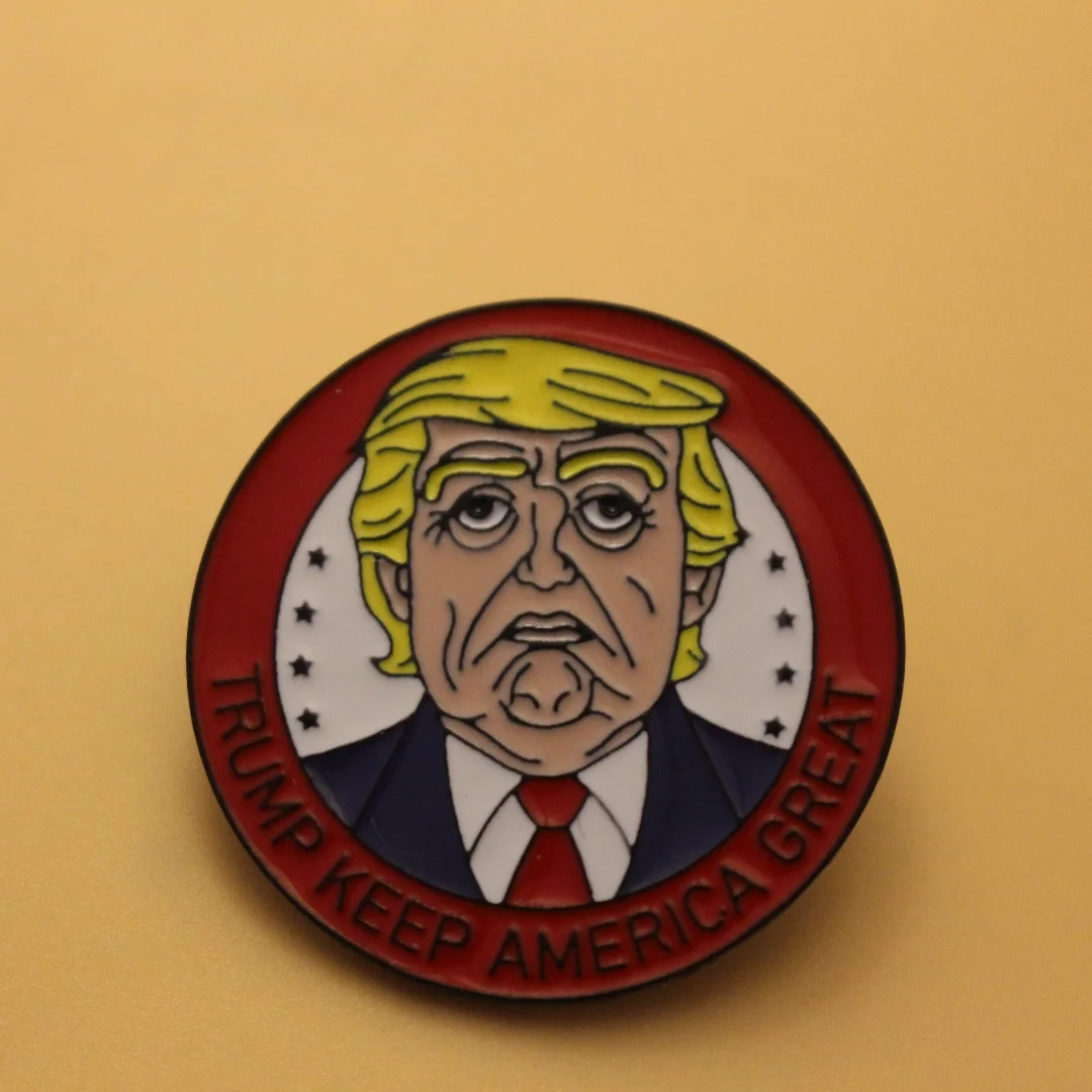 Broche retrato Keep America Great para chaquetas y mochilas - imagen 3