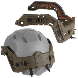 Riel táctico modular para casco alto corte MH con luz IR