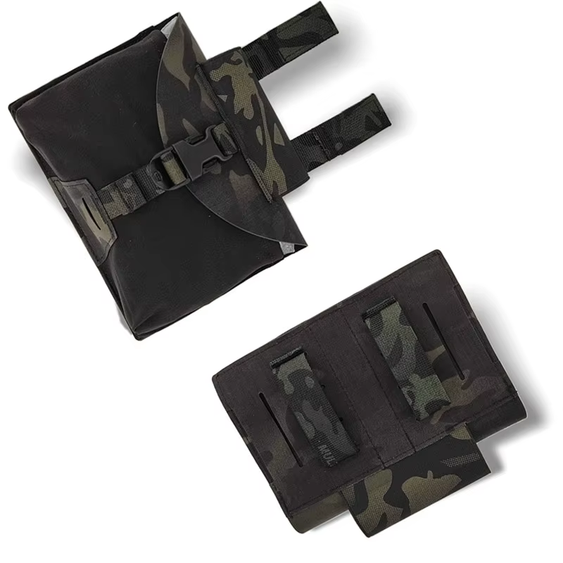 Bolsa MOLLE vista lateral con compartimento organizado