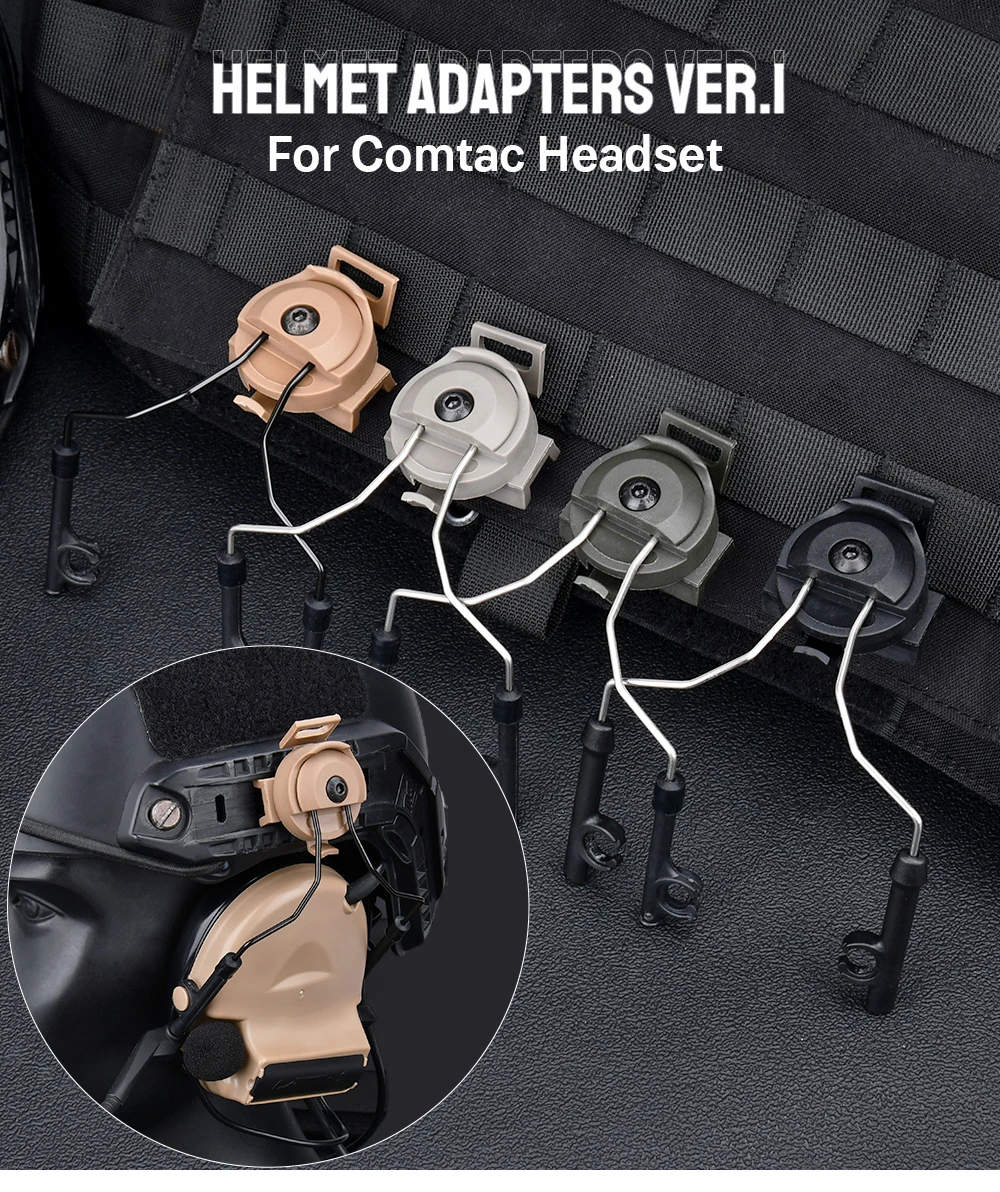 Adaptador y soporte en casco