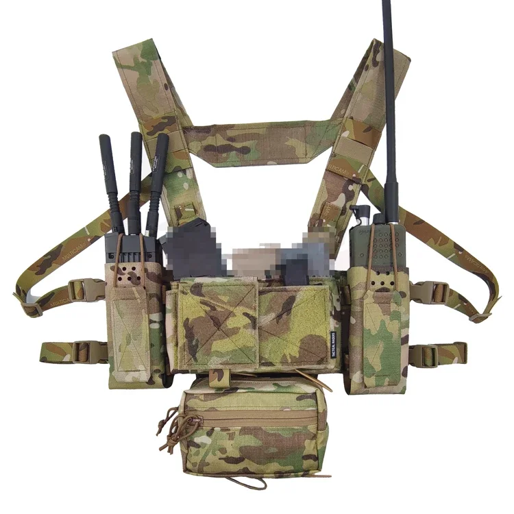 Vista general de la Bolsa táctica de radio MK4 para portaplaca MOLLE