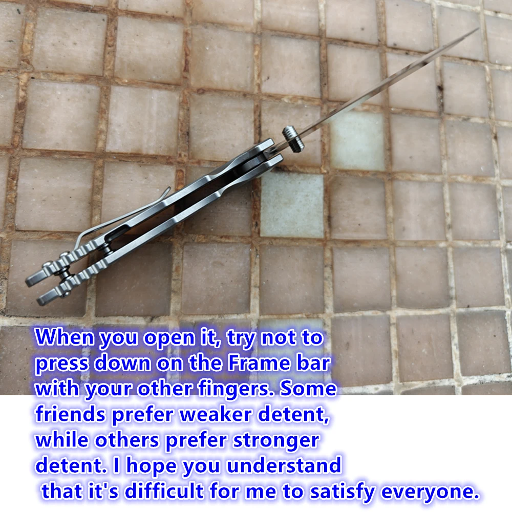 JUFULE Doctor de la Peste cuchillo EDC táctico titanio N690 cerámico - imagen 3