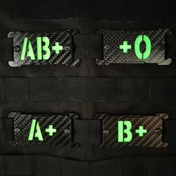 Fwoyonze marcador luminoso rojo fibra carbono MOLLE táctico