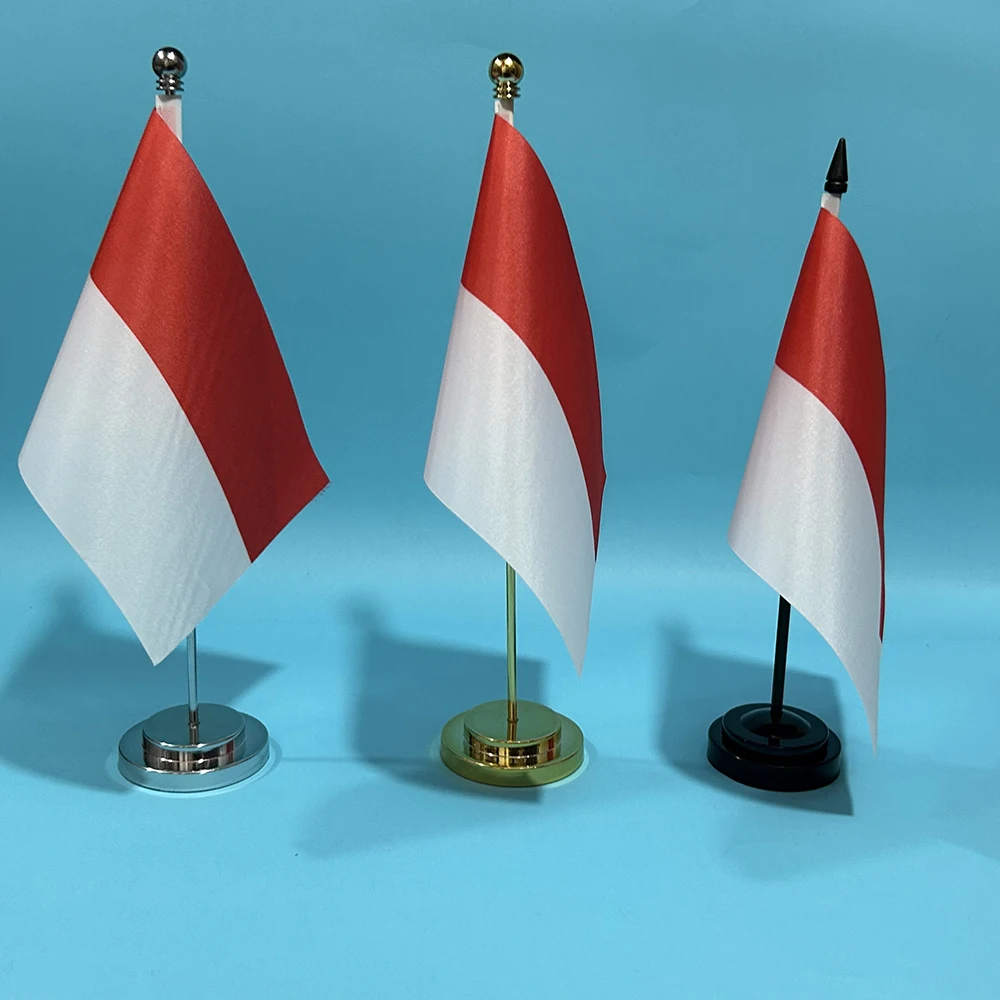 Bandera de Indonesia de escritorio 14x21 cm