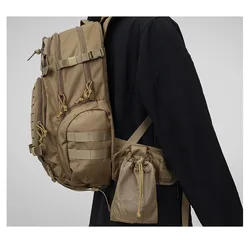 Bolsa portabotellas táctica MOLLE plegable de malla para senderismo