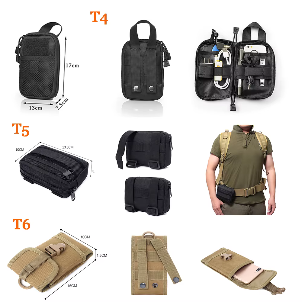 Bolsa táctica MOLLE exterior para móvil y EDC - riñonera de cintura - imagen 2