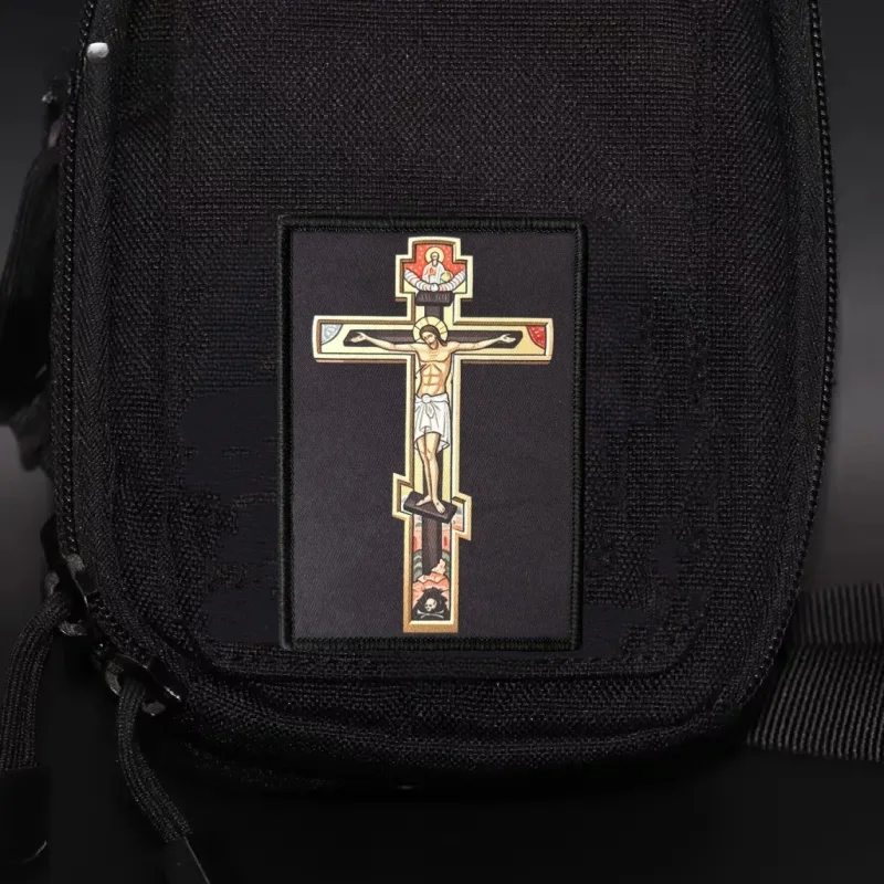 Parche táctico de moral Muslos Gruesos Salvan Vidas con velcro - imagen 3