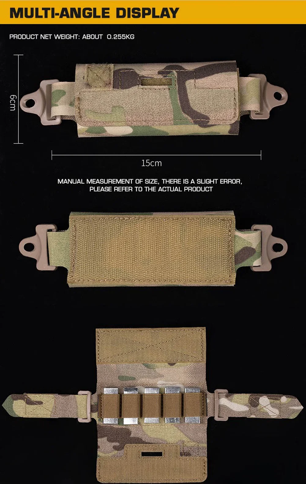 Detalle del material tipo Cordura y acabado