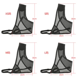 AME Protector de pecho cuero PU ajustable transpirable arco recurvo