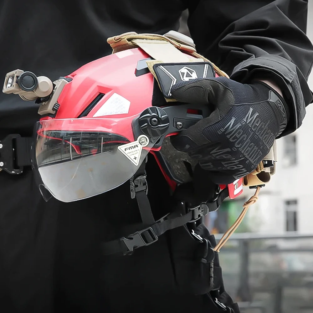 FMA EX SAR casco táctico ligero con visera para rescate - imagen 5