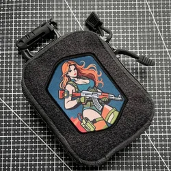 Parche Táctico Anime Chica – Insignia Moral Gancho-Bucle para Mochila y Ropa