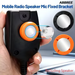 ABBREE Soporte micrófono walkie-talkie magnético para radio CB