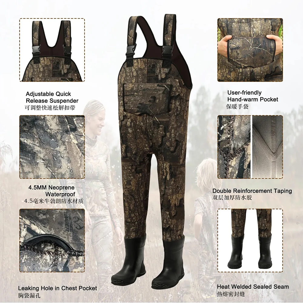 Pantalones tácticos térmicos de camuflaje infantil para invierno - imagen 2