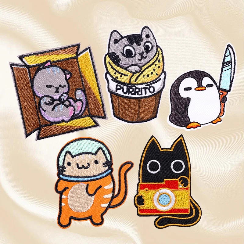 Parches bordados termoadhesivos animales – Para chaquetas de tela planchar o coser - imagen 4