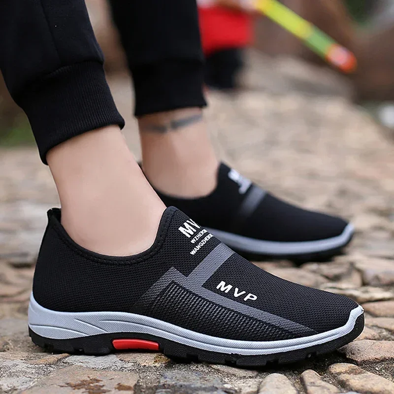 Zapatillas tácticas transpirables mesh sin cordones hombre - imagen 4