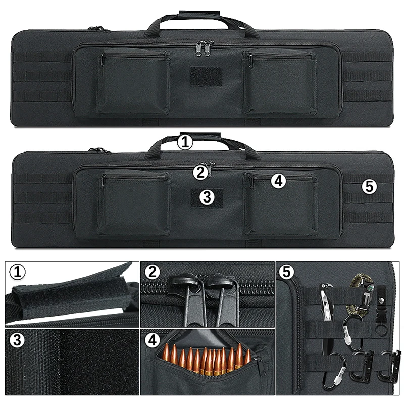 Funda táctica acolchada para arma larga – Estuche de transporte seguro - imagen 2