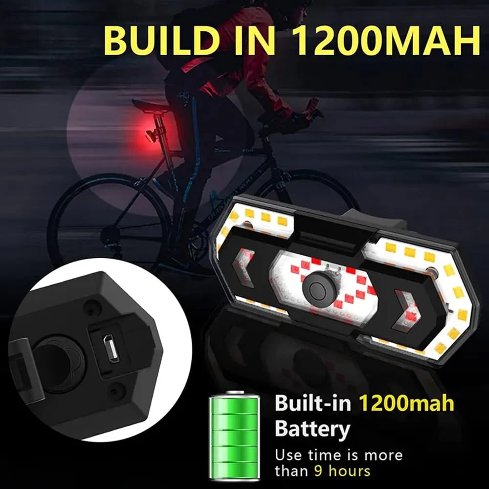 Luz LED para casco impermeable recargable USB con aviso de seguridad - imagen 5