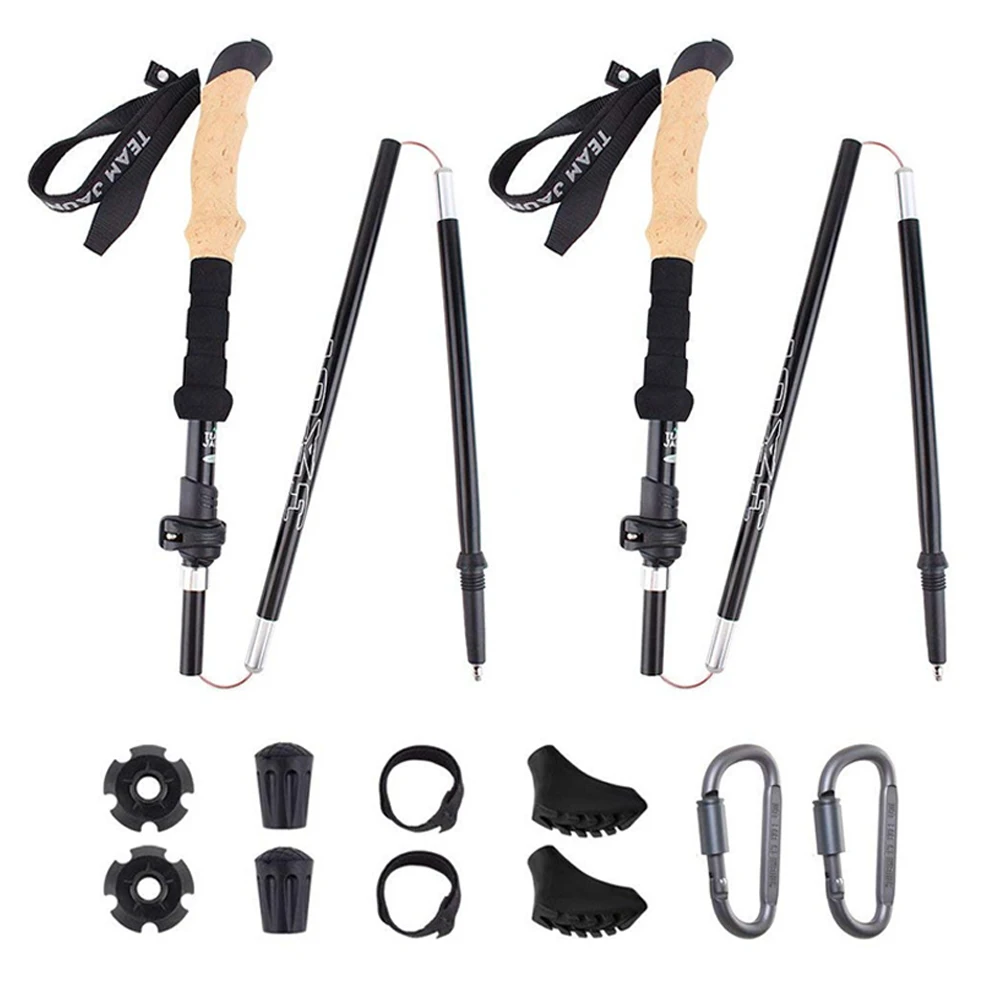 Bastones trekking aluminio – Telescópicos ultraligeros plegables