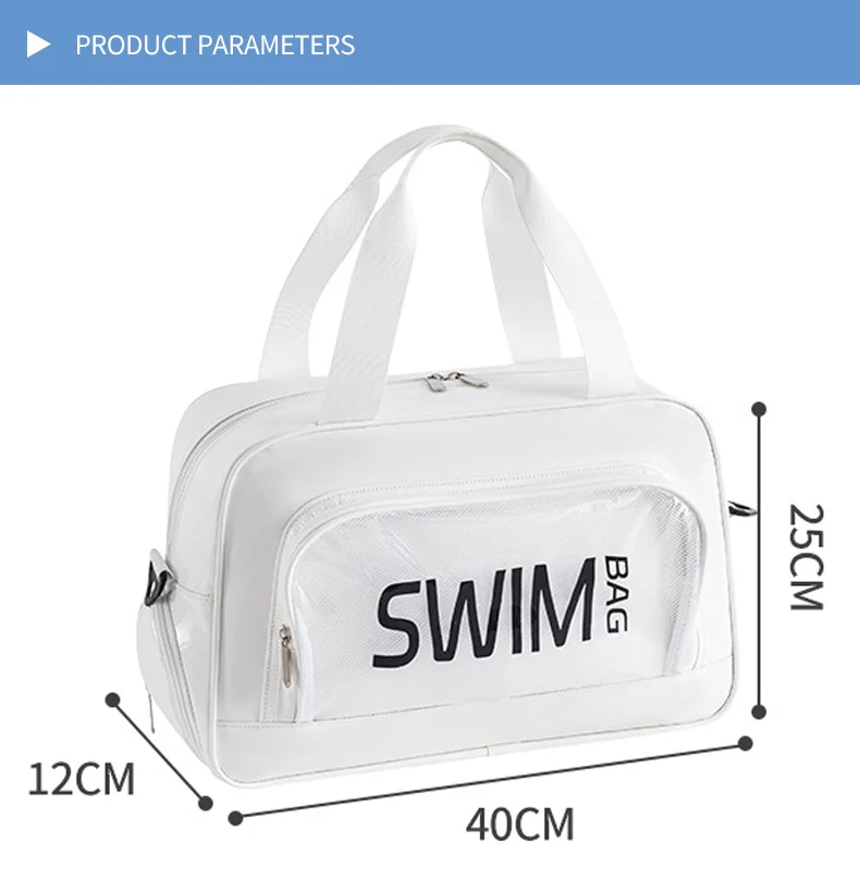 Bolsa de playa transparente scione vista frontal