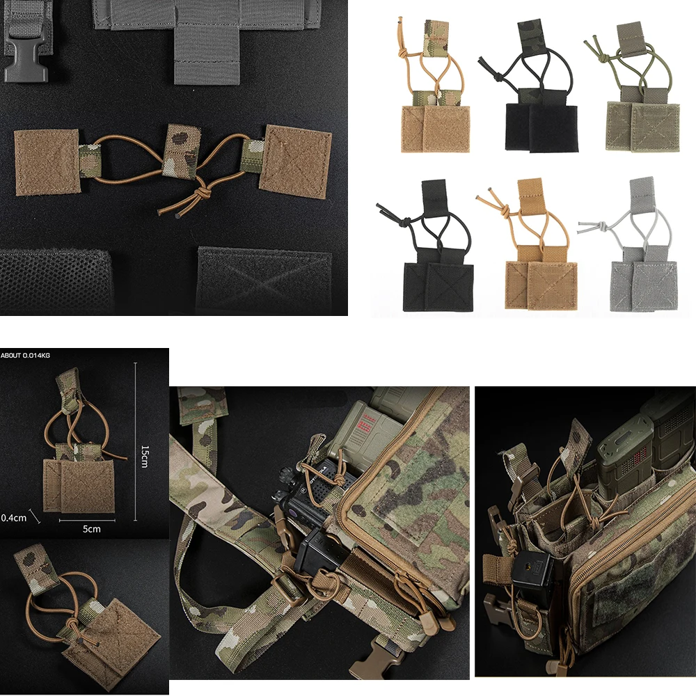 Porta radio táctico elástico con correas ajustables para caza - imagen 3