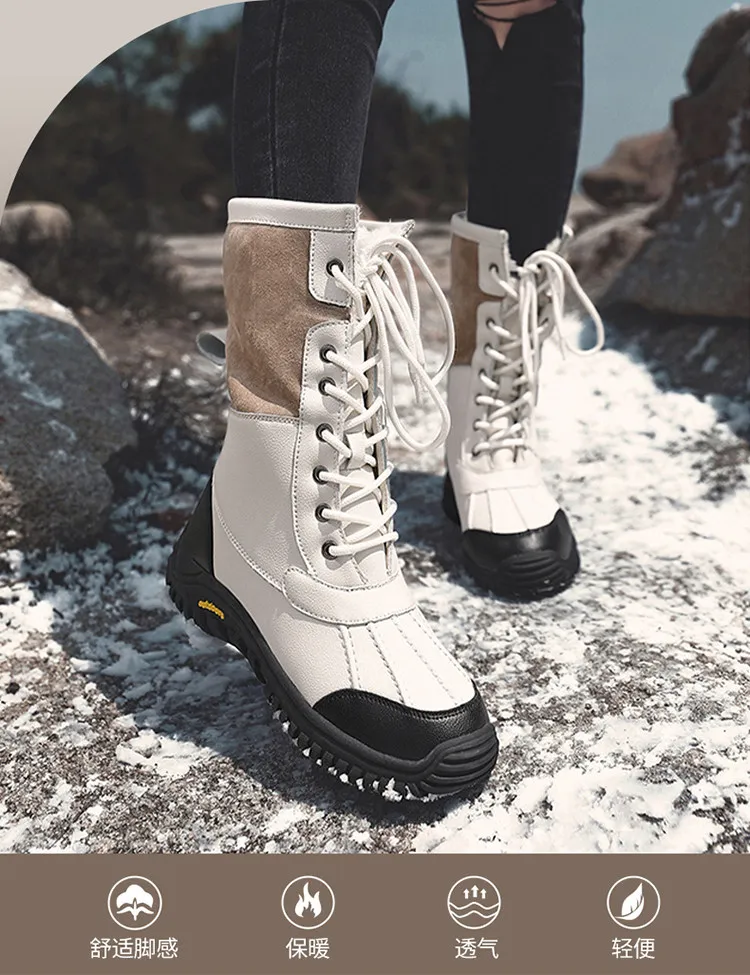 Zapatillas de trekking para mujer con enfoque invernal