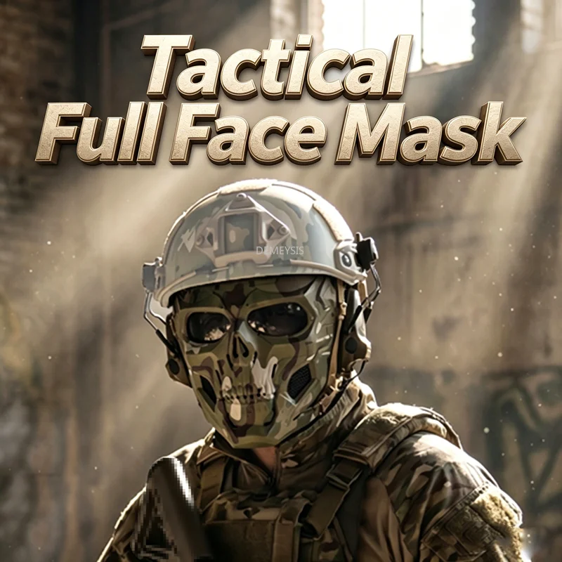 Máscara táctica de cara completa CS transpirable para paintball - imagen 2