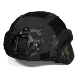Cubrecasco camuflado con bandas elasticas de ajuste