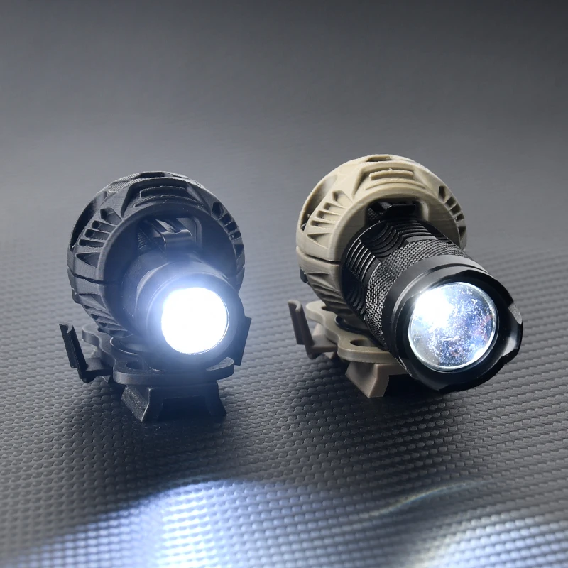 WADSN Soporte para Linterna LED de Casco Táctico FAST - imagen 4