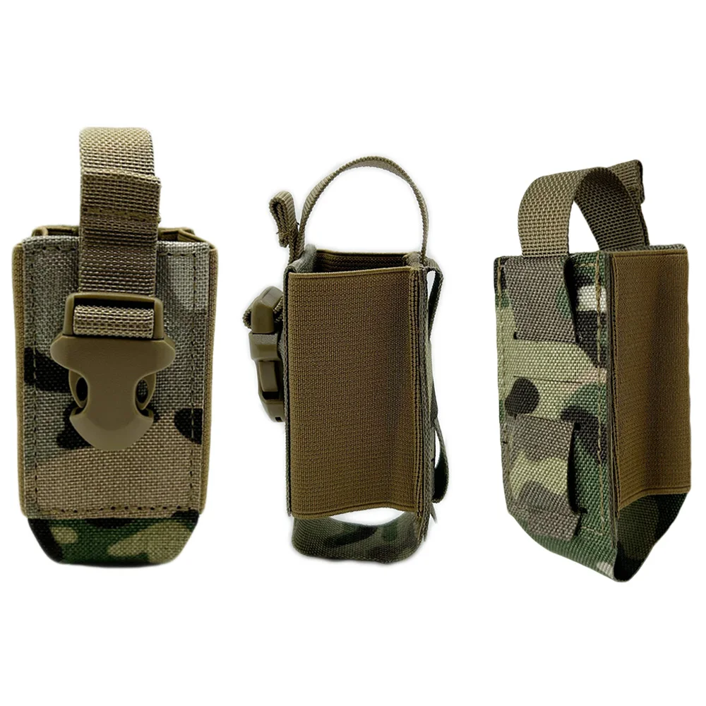 Bolsa táctica Flashbang con sistema MOLLE en cinturón de combate