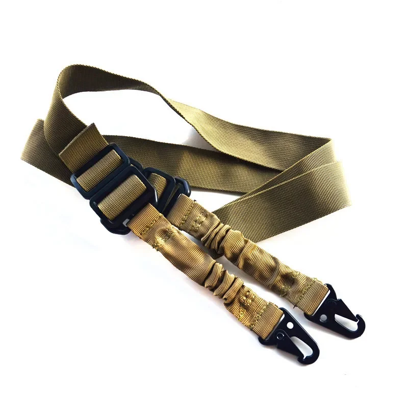 Correa táctica rifle QD dos puntos ajustable con gancho metálico - imagen 5