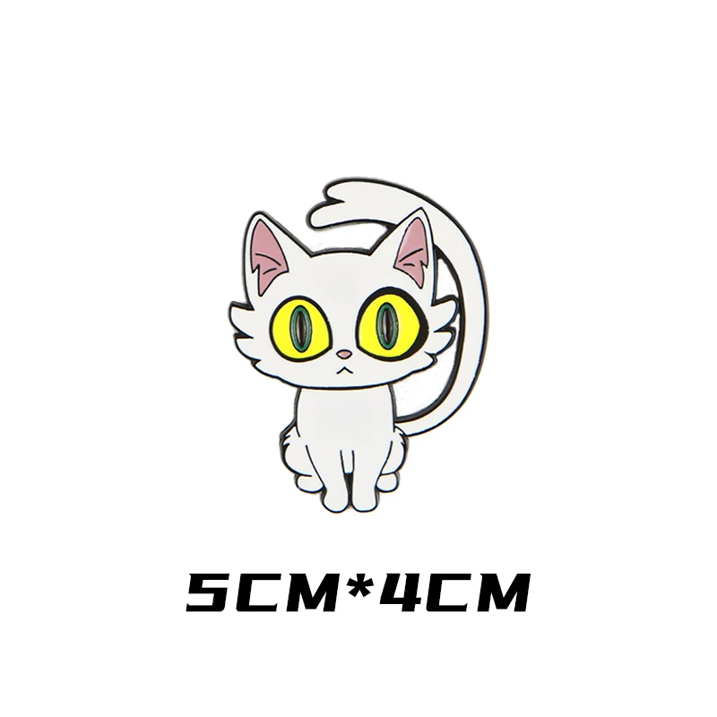 Parche metal gato blanco táctico con gancho para chaleco o chaqueta - imagen 5