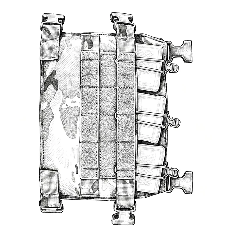 Portacargadores MOLLE Serie R M4 5.56 para cargadores de caza - imagen 3