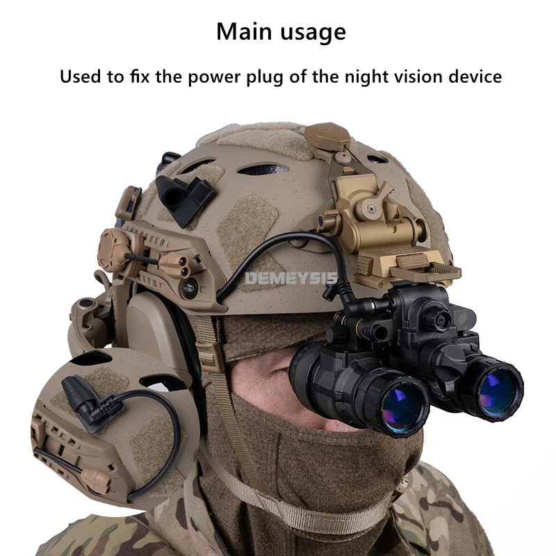 Cable batería NVG con conector de alimentación base fija y velcro - imagen 5