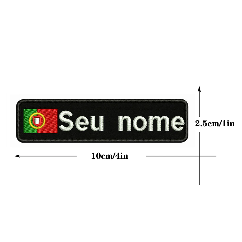 Parche bordado bandera Portugal nombre – Insignia termoactivable - imagen 5