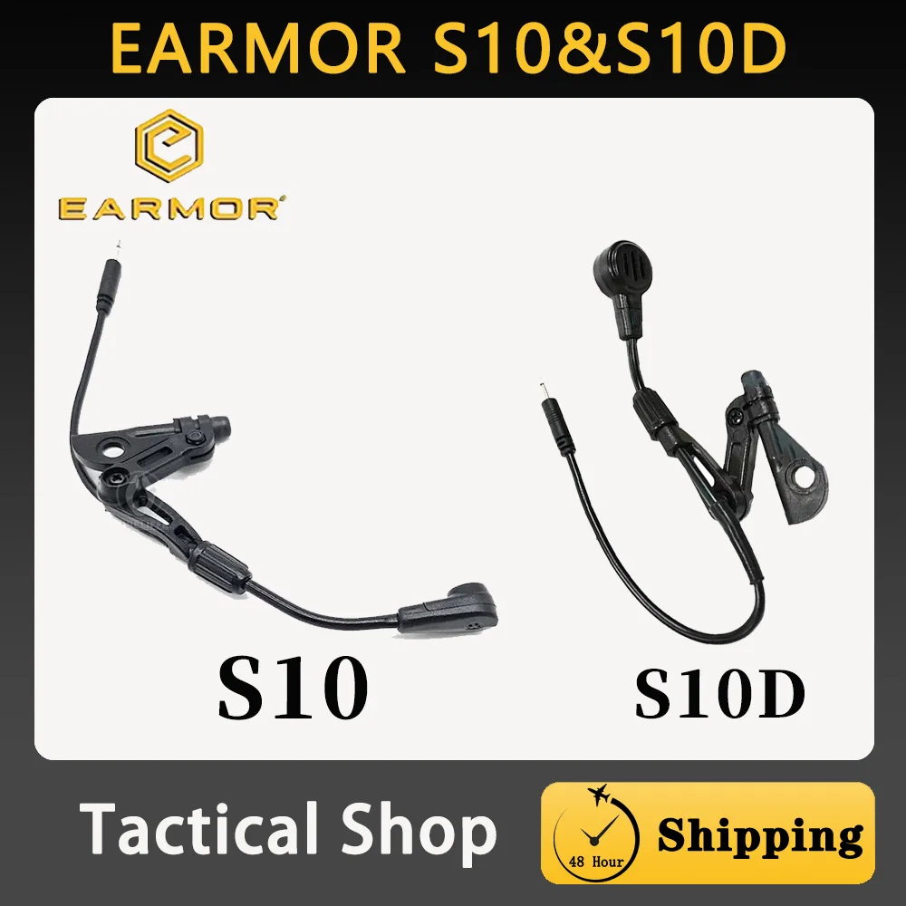 EARMOR micrófono táctico de diadema desmontable para airsoft - imagen 4
