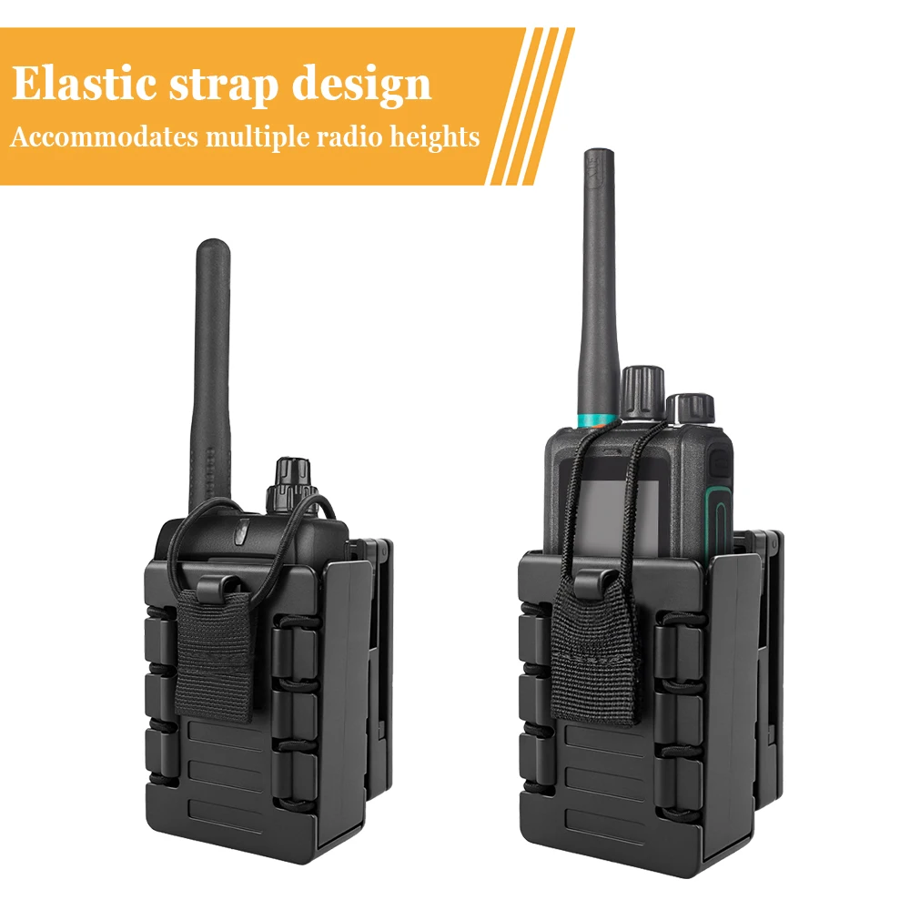 Funda táctica MOLLE para walkie talkie de polímero, radio - imagen 4