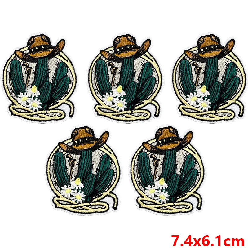 Parche vaquero bordado termoadhesivo estilo western para ropa - imagen 5