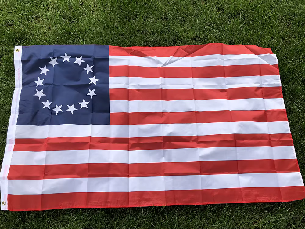 Bandera Betsy Ross 13 estrellas poliéster – Doble cara 90x150 cm - imagen 3
