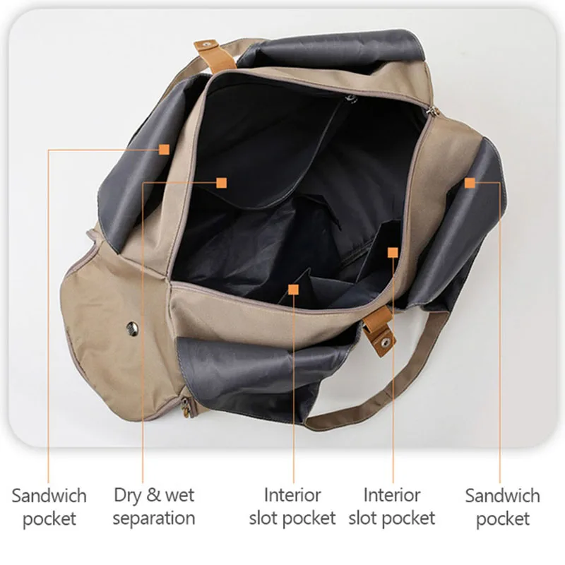Bolso deportivo femenino ligero – Gym, Yoga, Viaje - imagen 2