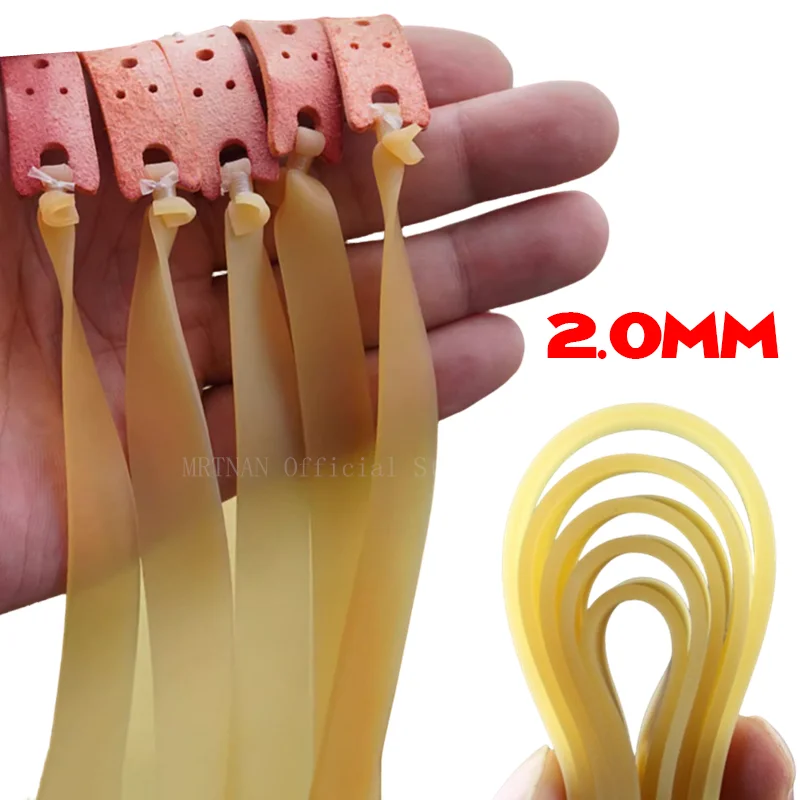 Correa de látex 2mm alta precisión para tirachinas de caza - imagen 3