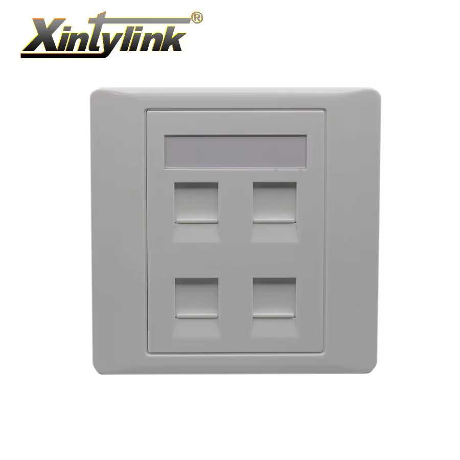 Toma RJ45 keystone blanca – Conector de red mural para pared