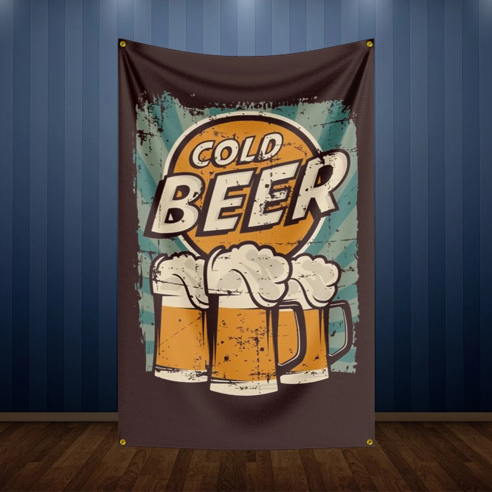 Bandera decorativa para pared de bar cervecero - imagen 2