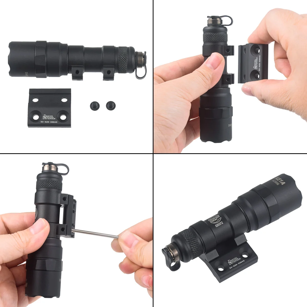 Surefire M300 M600 Soporte Scout Light Offset Rail M-LOK - imagen 3