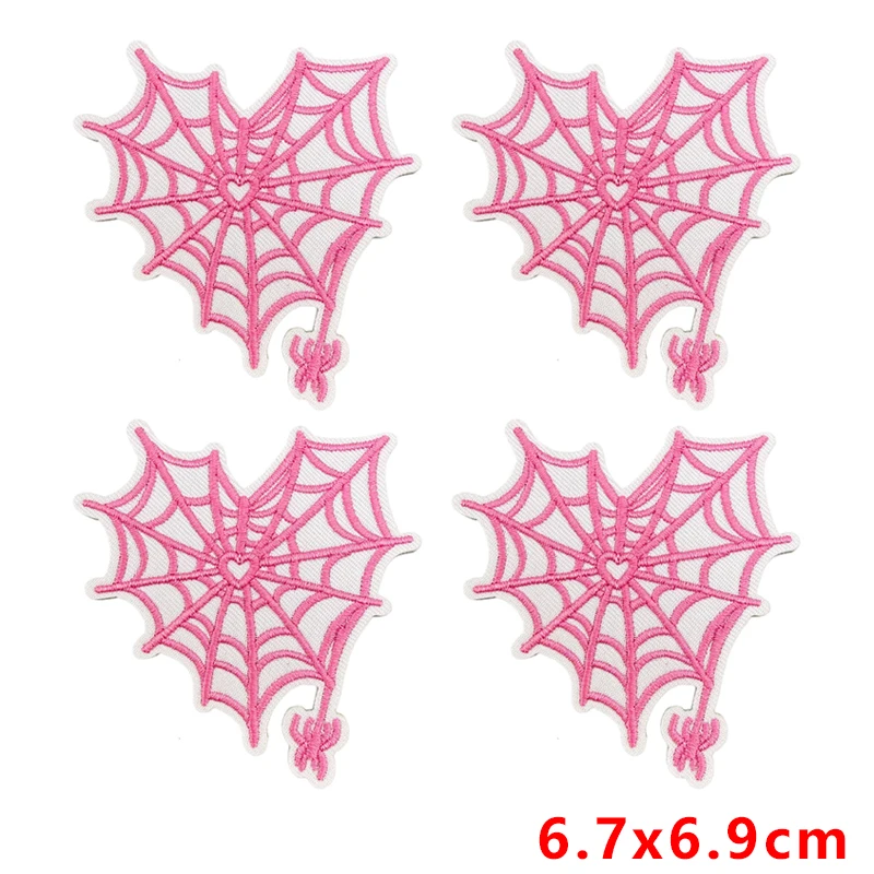 Parche termoadhesivo bordado Black Pink: corazones, mariposas y ojos - imagen 2