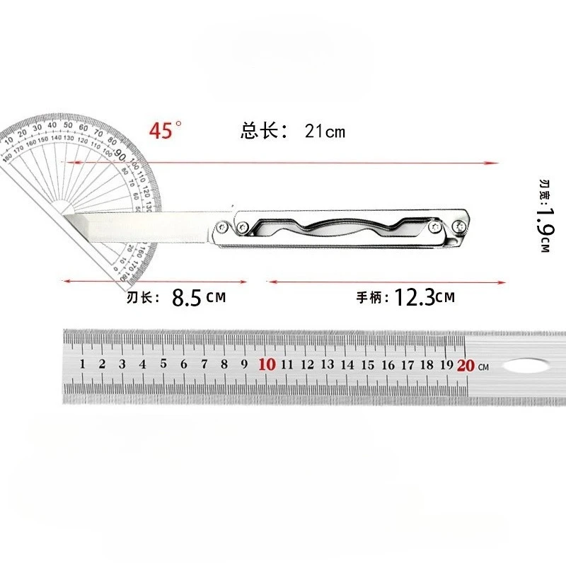 Detalle del cuchillo plegable