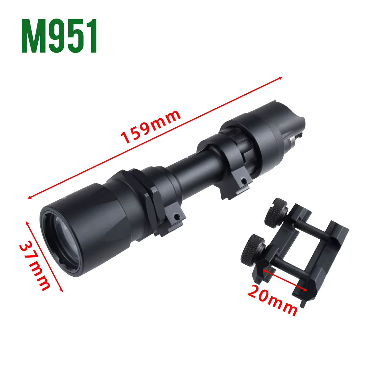 Linterna Táctica SureFire M952 IR QD con Montaje Rápido - imagen 3