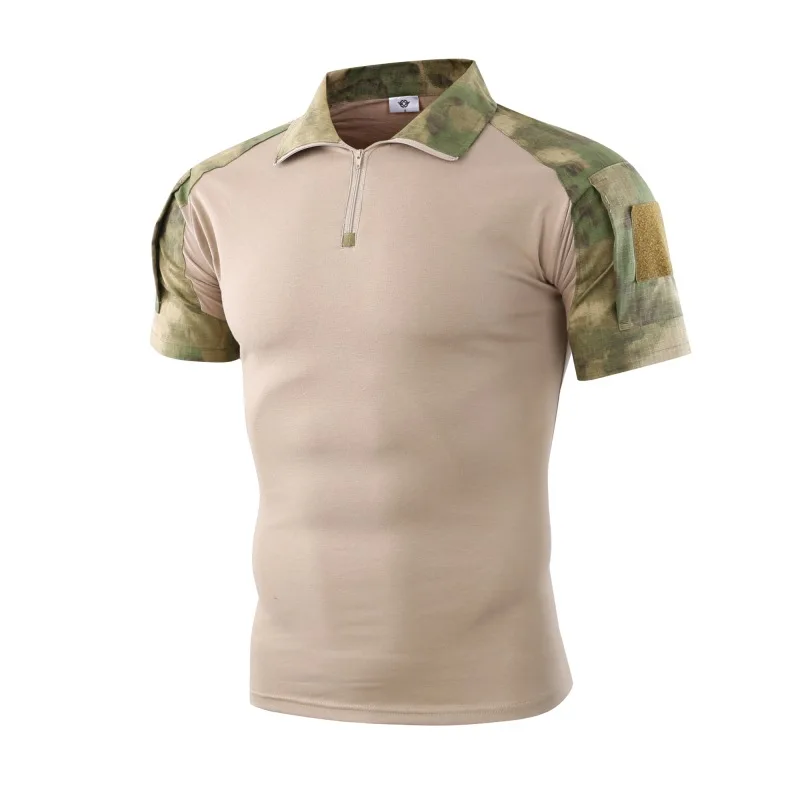 Camisa táctica manga corta camuflaje secado rápido