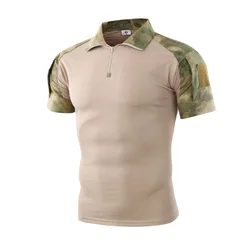 Camisa táctica manga corta camuflaje secado rápido
