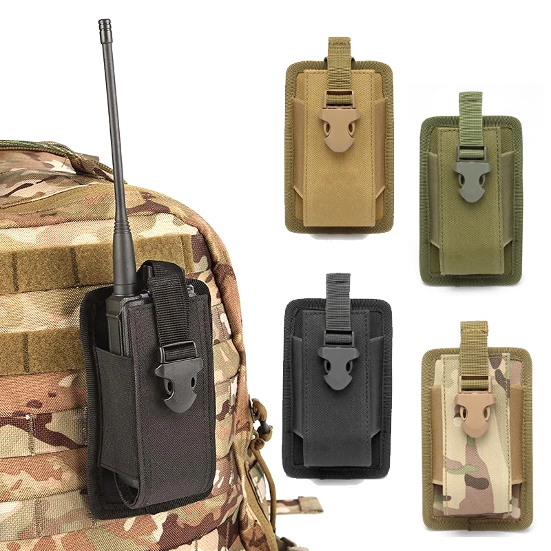 Funda MOLLE para walkie talkie – Soporte cinturón riñonera táctica
